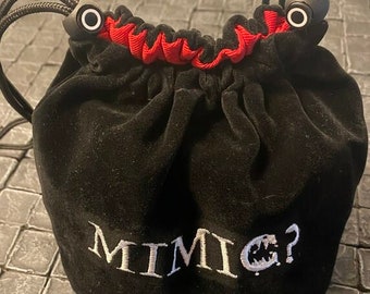 Pet Mimic Dice Bag! Dungeons and Dragons, Pathfinder,  Dungeon Master, DM, RPG