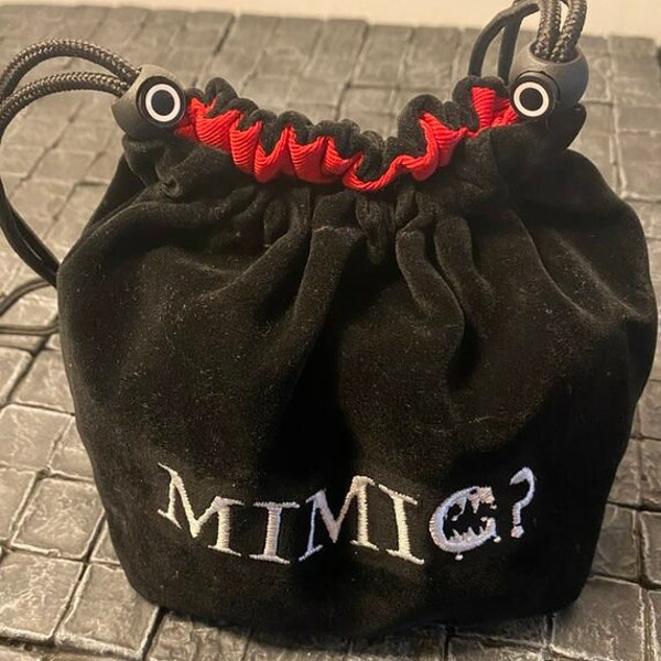 Pet Mimic Dice Bag! Dungeons and Dragons, Pathfinder,  Dungeon Master, DM, RPG