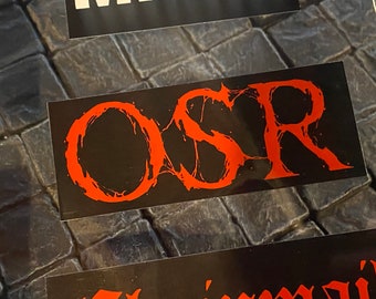 OSR vinyl sticker - Old School DnD, Vintage Dungeons and Dragons, Pathfinder, RPG, gaming, games