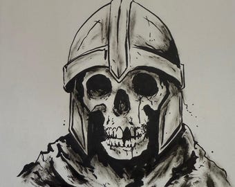 Art for your game + you get the original artwork - Skeleton Warrior