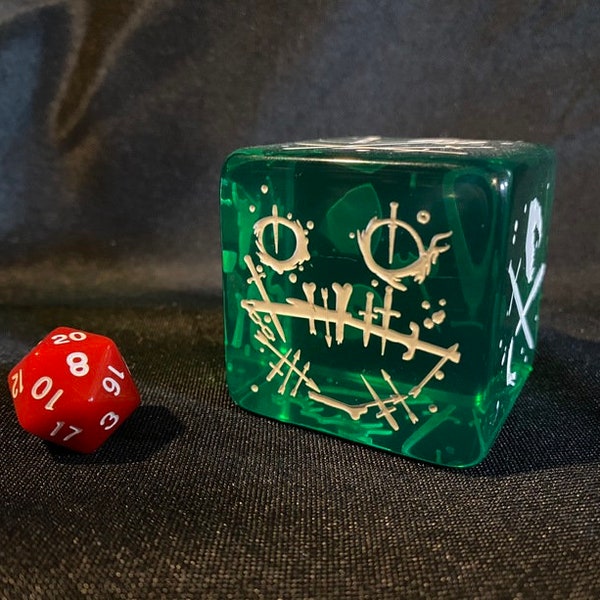 Lu the Cube - 2" (51mm) Gelatinous Cube Mini, Dungeons and Dragons, Pathfinder  Dungeon Master, DM, RPG
