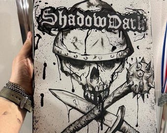 ShadowDark Fan Art on Canvas - one of a kind by Justin Sirois