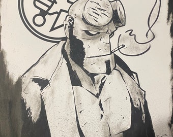 Hellboy Original Art by Justin Sirois