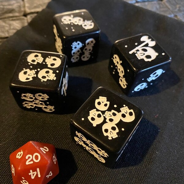 1" Knuckle Buster Dice Set (4 dice) with Dice Bag - Limited Edition, Dice, Dungeons and Dragons, Pathfinder  Dungeon Master