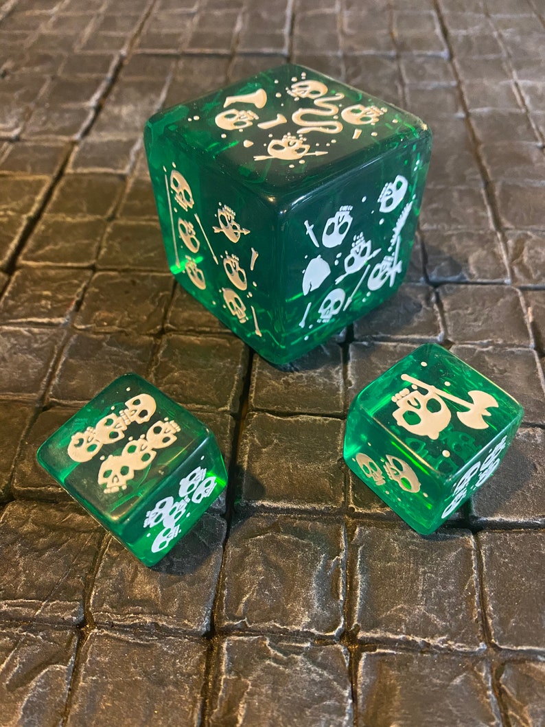 Huge and Rare 2 51mm Green Gelatinous Cube and Two Etsy