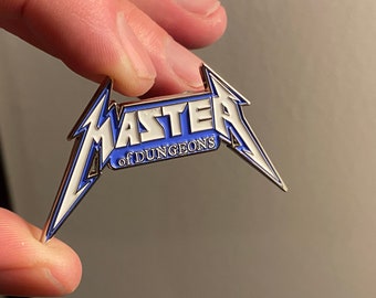 Dungeon Master Enamel Pin Limited Edition of 100 (blue) - 2e - Dungeons and Dragons, Pathfinder, DM, OSR, DND, D&D Stranger Things