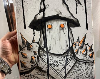 Sickest Witch Art on Canvas - one of a kind by Justin Sirois