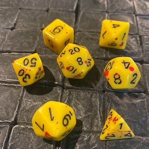 Mork Borg / Forbidden Psalm Blood Splatter Dice Set Dungeons and Dragons, Murder Hobo, OSR, Pathfinder  Dungeon Master, DM, RPG, D&D, dice