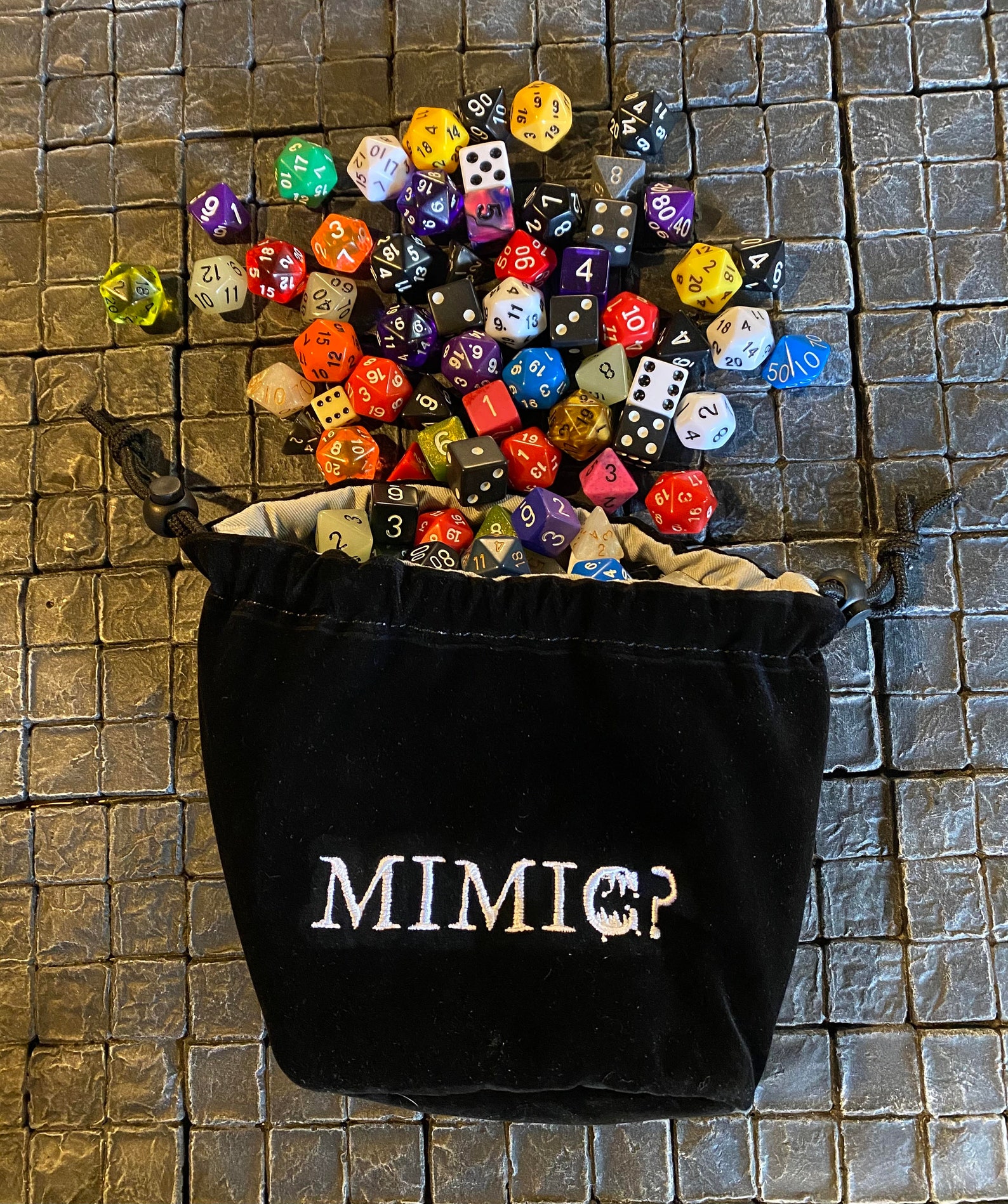 Big MIMIC Dice Bag Dungeons and Dragons Pathfinder Dungeon Etsy