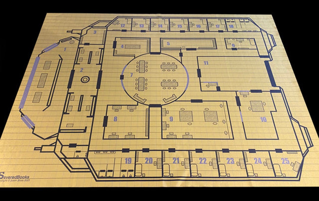 SIS/TR Map for A Rare Geometry - Sci-fi Horror Mothership RPG - Etsy Canada