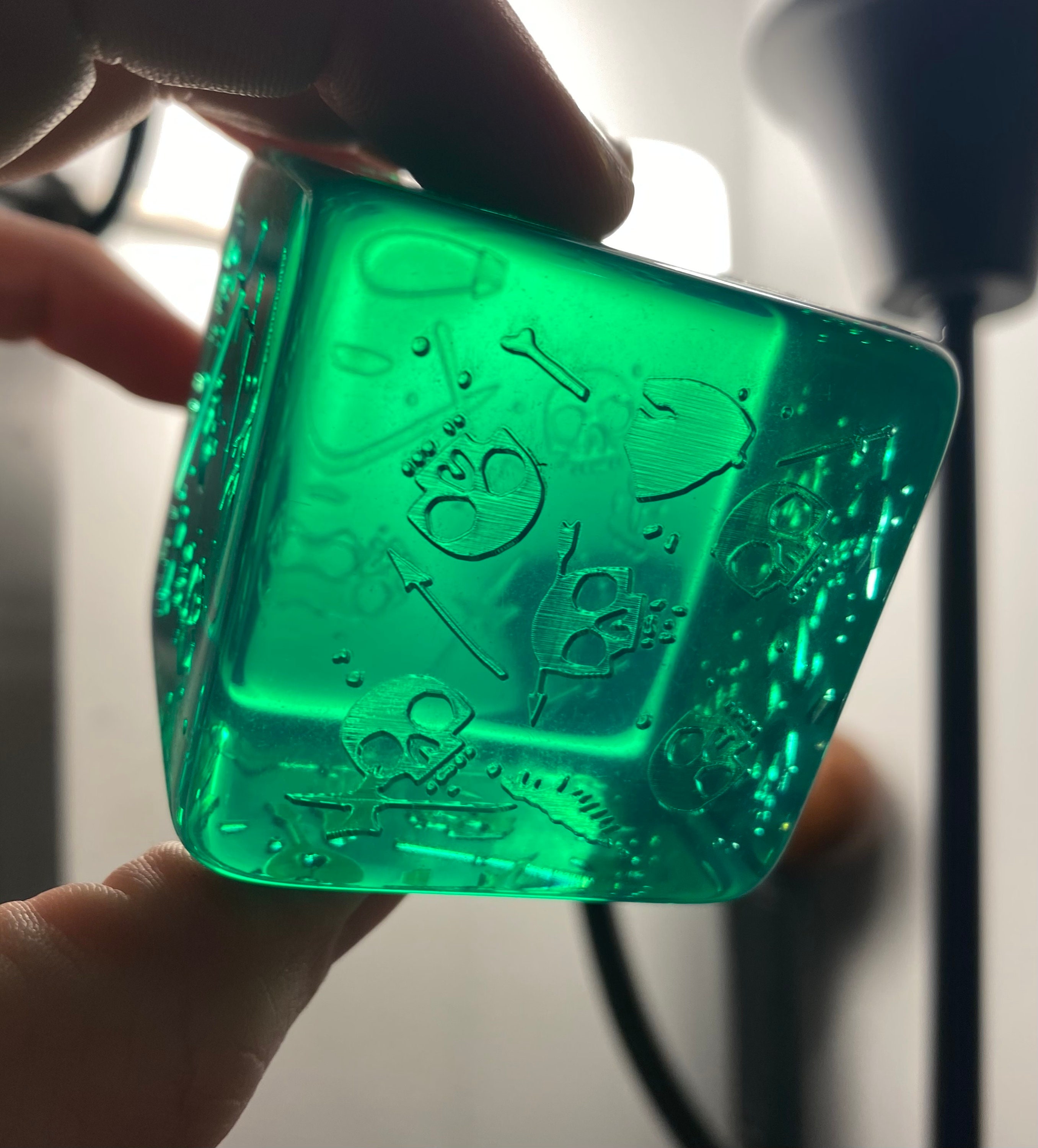 Unpainted GREEN Gelatinous Cube Minis That Are Also DICE Etsy