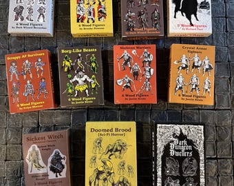 Bundle - Eleven Small and Boss Party Sets + Edgar the Severer - Wood Minis