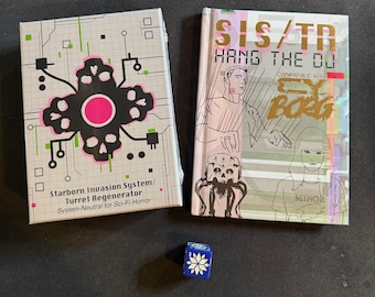 SIS/TR Cy_borg Bundle - Hardcover Book (Hang the DJ - Gold Limited Edition), Box Set, and frost turret Sci-Fi Horror