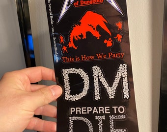 Big Rad Die Cut Sticker Sheet - Dungeon Master - 4 vinyl stickers - 80s Vintage DnD, Dungeons and Dragons, Pathfinder, RPG, gaming, games