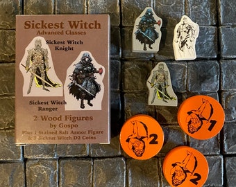 Sickest Witch Advanced Class - Small Party Bonus Figures 1 - Minis for Mork Borg RPG