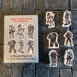 Born to Lose Crew  - Small Party Series 1 - Minis for Sci-Fi Horror Mothership RPG
