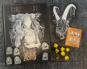 Beneath Bundle - Mork Borg - Beneath the Inverted Church Hardcover Signed - Silver Edition only 225 printed, OSR