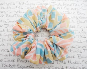 Pastel Print Scrunchie, Hair accessories, Trending Scrunchies, Gifts For Girls, Bridesmaid Scrunchies