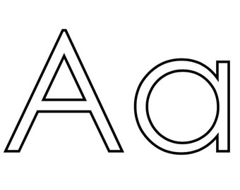 Full Page Alphabet Upper and Lowercase Coloring Pages