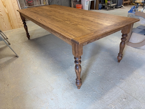 Farmhouse Dining Table with Breadboard Ends, Harvest Table