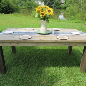 Farmhouse Dining Table // Distressed Dining Table // Rustic Farm Table // Reclaimed Wood Table // Family Style Table