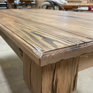 Farmhouse Dining Table // Chunky Legs // Distressed Table // Farm Table // Modern Table // Family Table // Arhaus Table // Kitchen Table image 3