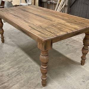 Farmhouse Dining Table // Chunky Legs // Distressed Table // Farm Table // Modern Table // Family Table // Arhaus Table // Kitchen Table