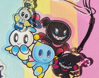 Chao acrylic phone charm