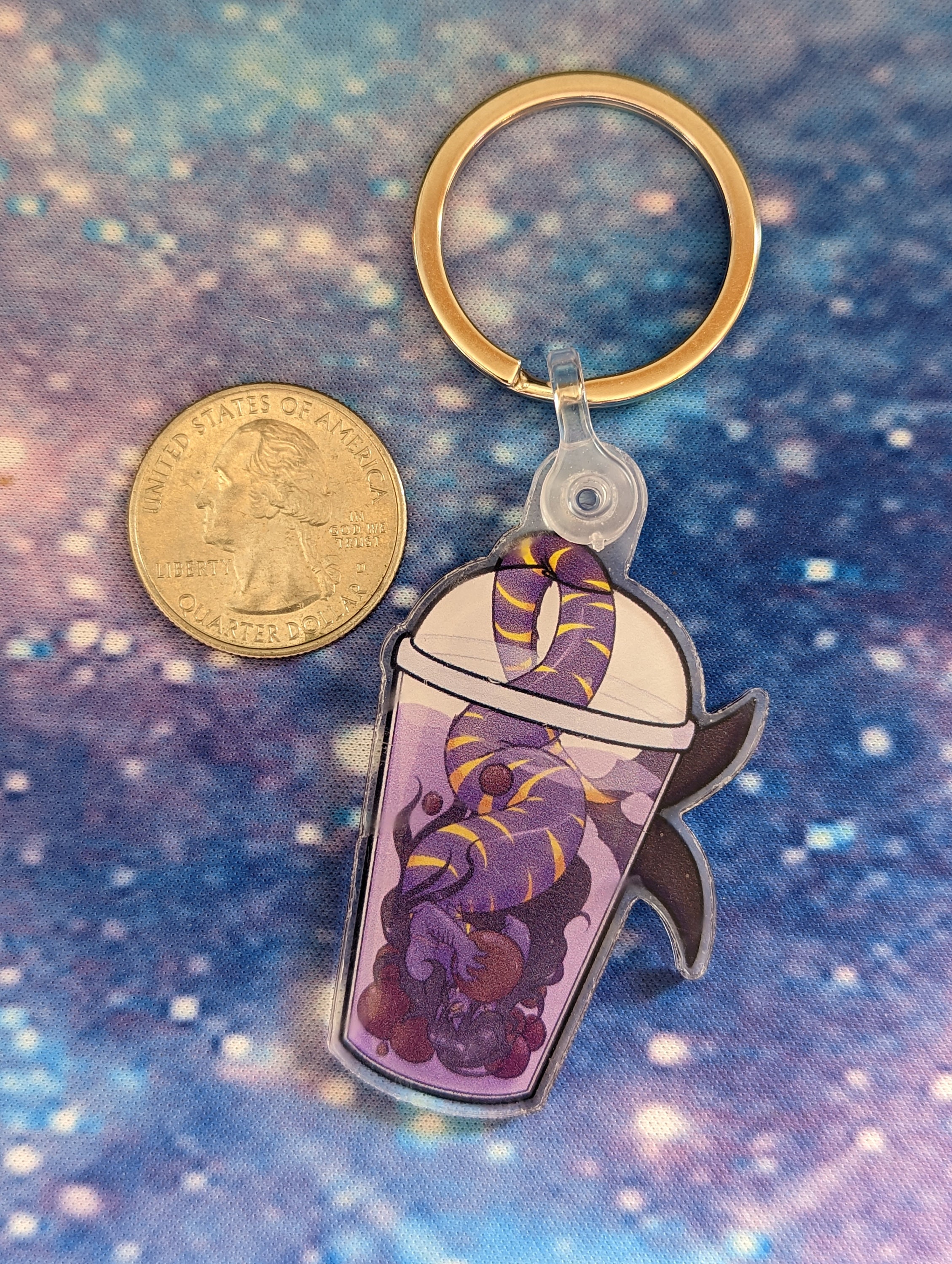 Leviathan Bubble Tea Keychain Etsy