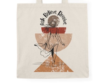 Manifestation saying tote bag law of attraction gift for woman