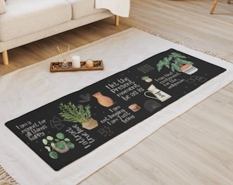Yoga mat for plant lovers mental health fitness