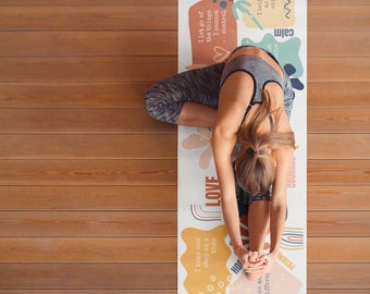 Mental health Self love Foam Yoga Mat, daily inspiration