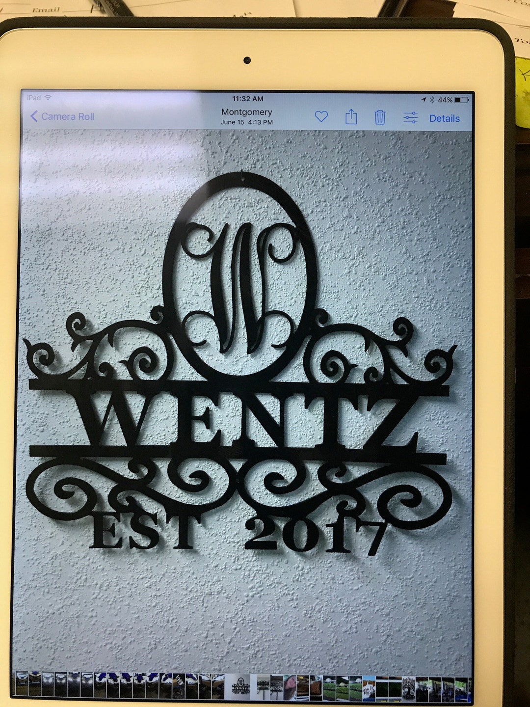 Scroll Name Sign - Etsy