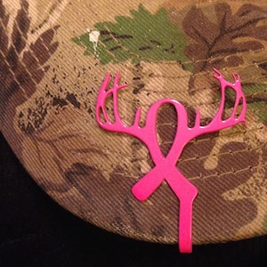 Breast cancer awareness hat pin