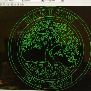 Custom love lock tree of life