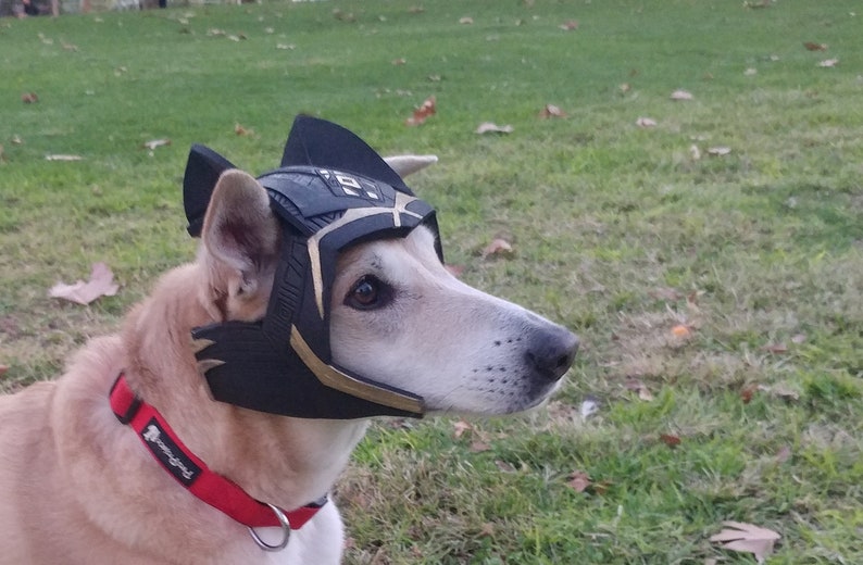 BLACK PANTHER Dog Helmet