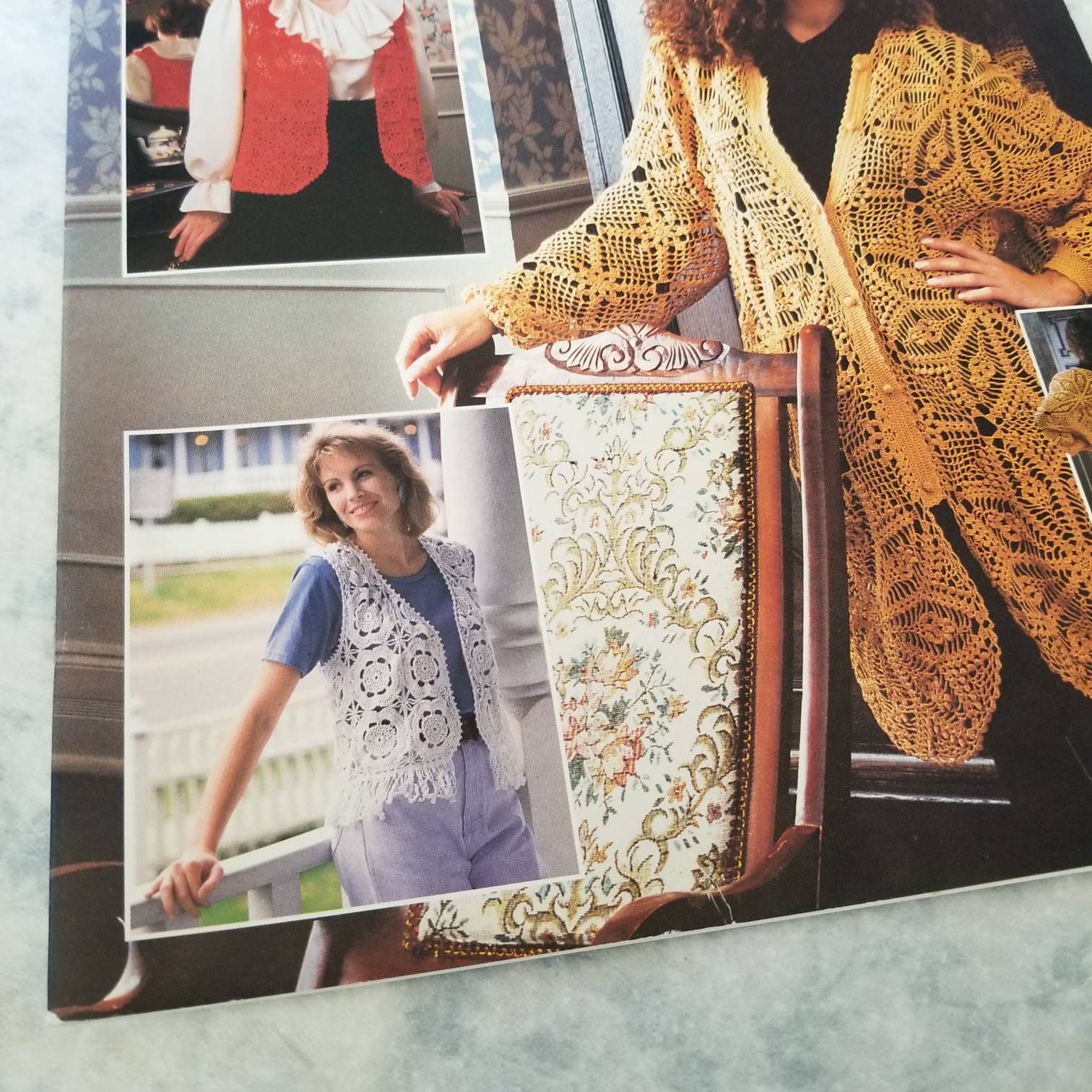 VTG 90s Vest Patterns - Lacy Vests & Sweaters - Annie's