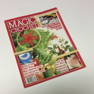 Magic Crochet - Vintage Crochet Patterns - Christmas Crochet Patterns - Crochet Bedspread - Crochet Patterns - 1984 Crochet