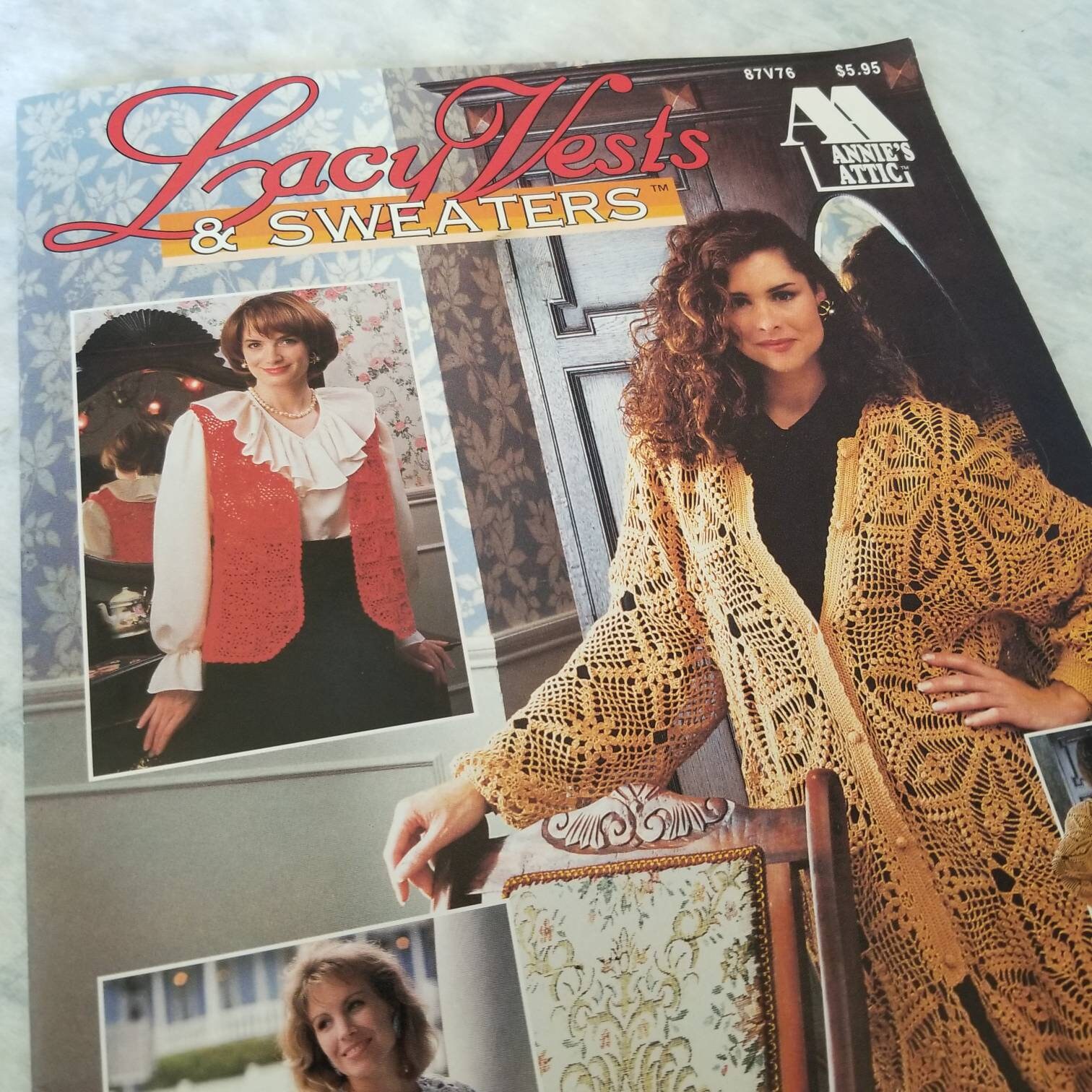 VTG 90s Vest Patterns - Lacy Vests & Sweaters - Annie's