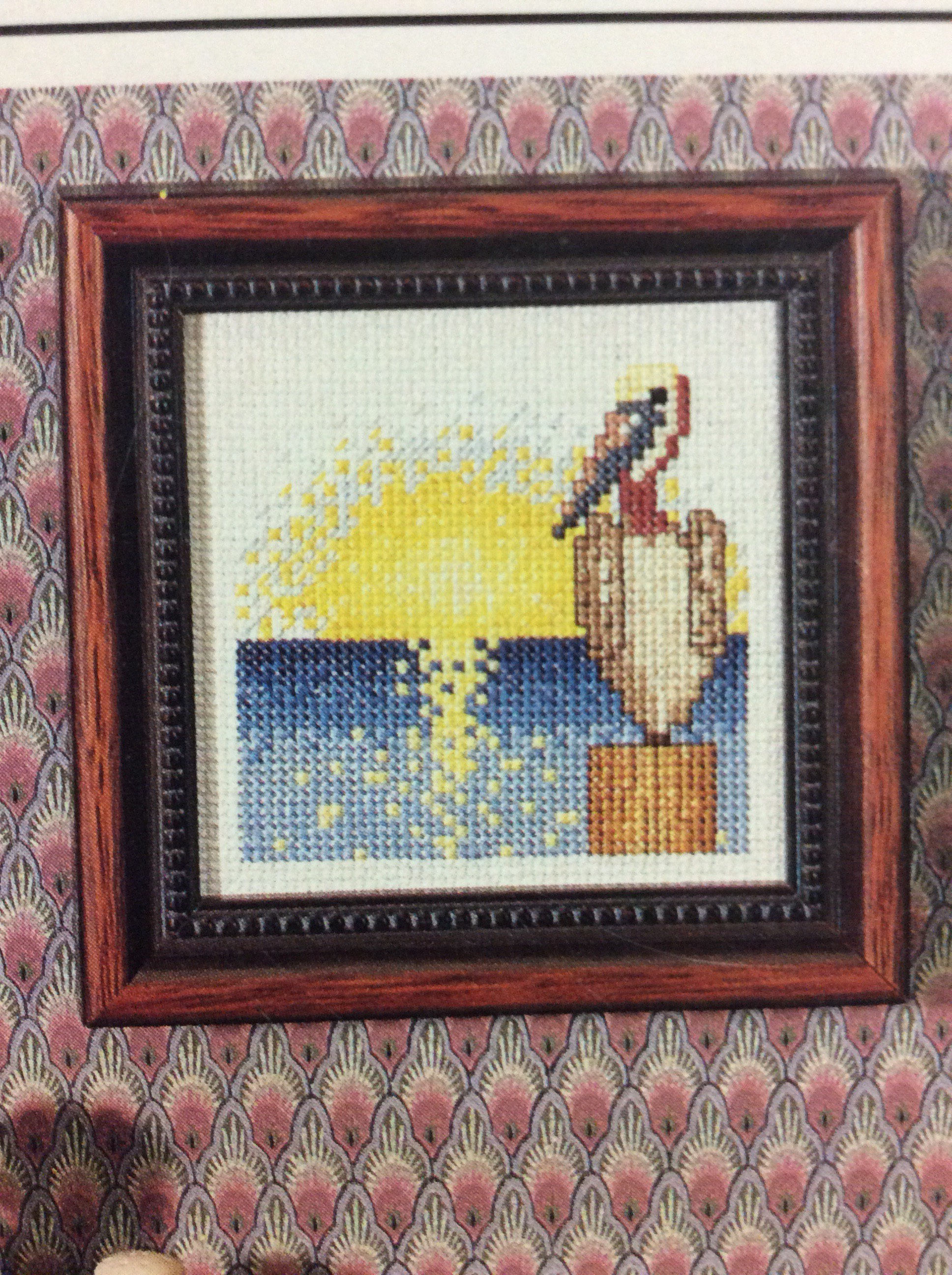 Fly Fishing Cross Stitch Pattern Dragon Cross Stitch Cross Etsy