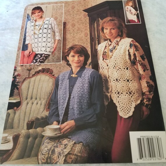 VTG 90s Vest Patterns - Lacy Vests & Sweaters - Annie's