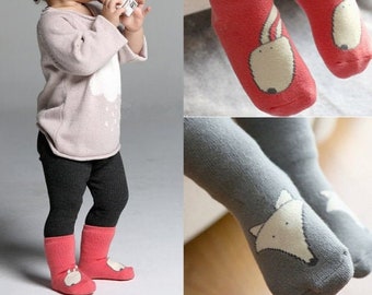 Fox & Rabbit Ankle Socks | Soft Cotton Toddler Infant Animal Socks