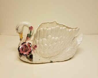 Vintage porcelain swan