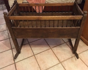 antique baby cradle