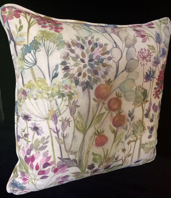VOYAGE HEDGEROW cushion cover in Multi Colourway, 20" decorative pillow, 20 inches voyage pillow, gift for new home, next cushions,cottage