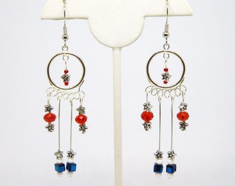 4th July Earringspatriotic Jewelry for Womenusa - Etsy