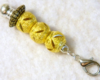 European Large Hole Bead Decorative Only Zipper Charm or