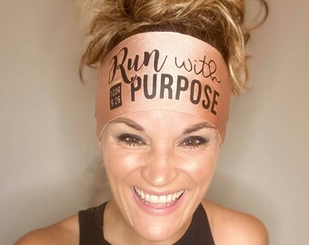 Run with Purpose - Running Headband - Break Away - Wide Headband - Fitness Headband - Coach