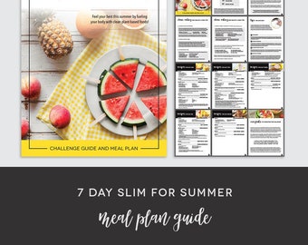 7 Day Slim for Summer Clean Eating - Summer Healthy Eating Meal Plan - Summer Recipes - Summer Clean Eating Recipes - Weight Loss Recipes