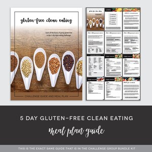 5 Day Gluten-free Clean Eating Meal Plan Gluten Free Recipes Gluten ...